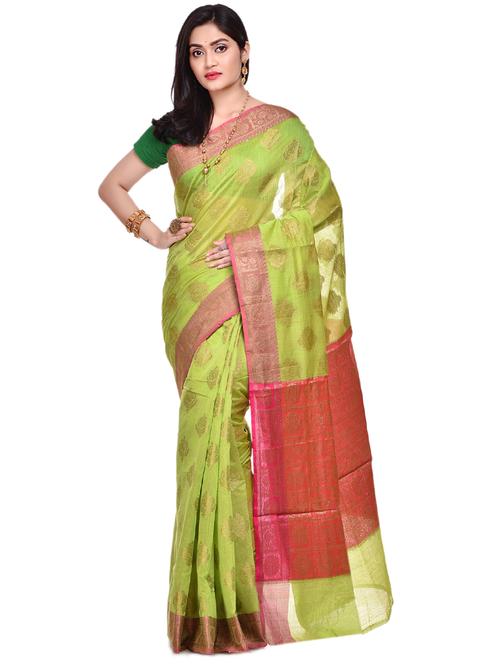 self design banarasi saree with blouse - 17100928 - Standard Image - 1