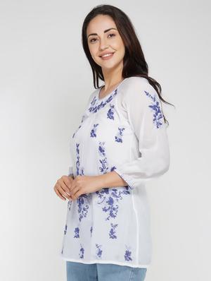 embroidered straight kurti - 17101141 - Standard Image - 2