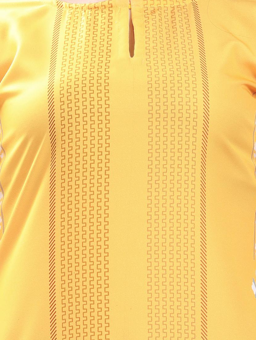 printed straight kurta - 17101278 - Zoom Image - 4