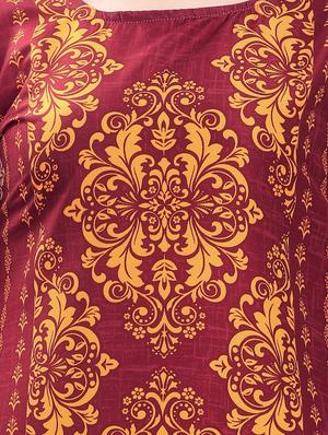 printed straight kurta - 17101306 - Standard Image - 4