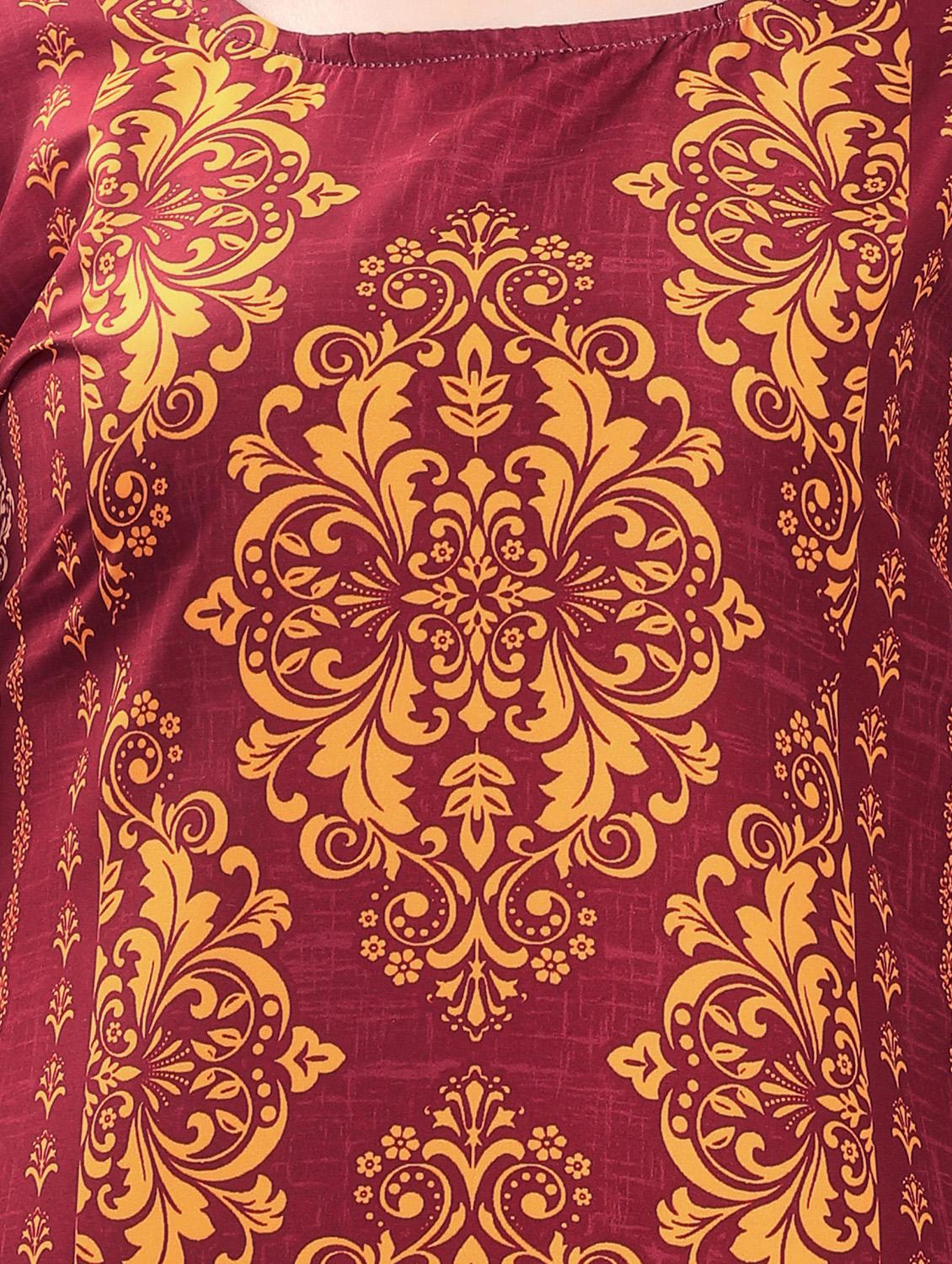 printed straight kurta - 17101306 - Zoom Image - 4