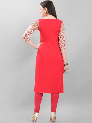 printed straight kurta - 17101310 - Standard Image - 3