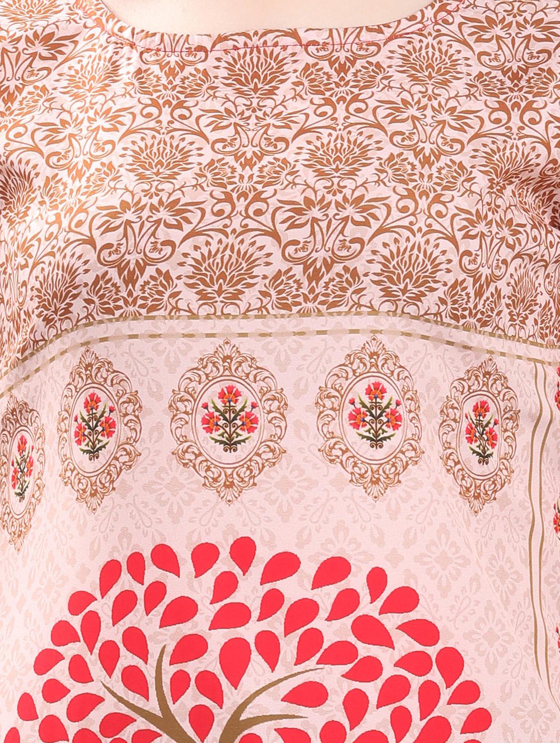 printed straight kurta - 17101310 - Zoom Image - 4