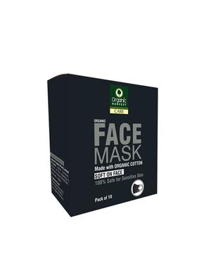 organic harvest organic face mask, made with organic cotton, anti pollution, 100% safe for sensitive skin, (pack of 10) - 17101319 - Standard Image - 3