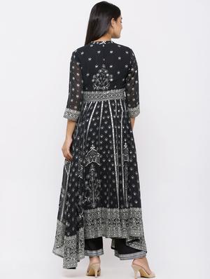 printed kurta palazzo set - 17101822 - Standard Image - 3