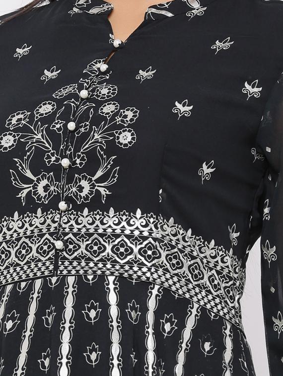 printed kurta palazzo set - 17101822 - Zoom Image - 4