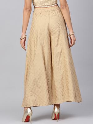 block print flared palazzo - 17101837 - Standard Image - 3