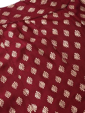 foil print flared palazzo - 17101838 - Standard Image - 5