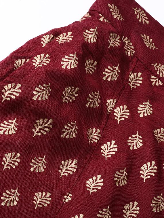 foil print flared palazzo - 17101838 - Zoom Image - 6