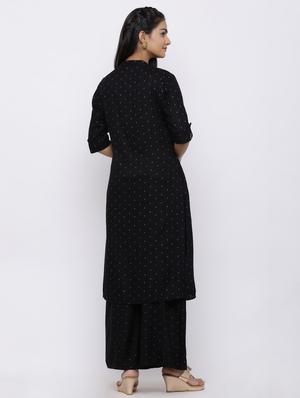 printed a-line kurta - 17101871 - Standard Image - 3