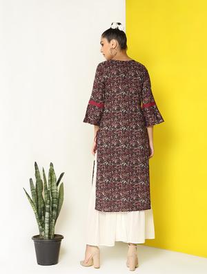 kalamkari straight kurta - 17101916 - Standard Image - 4