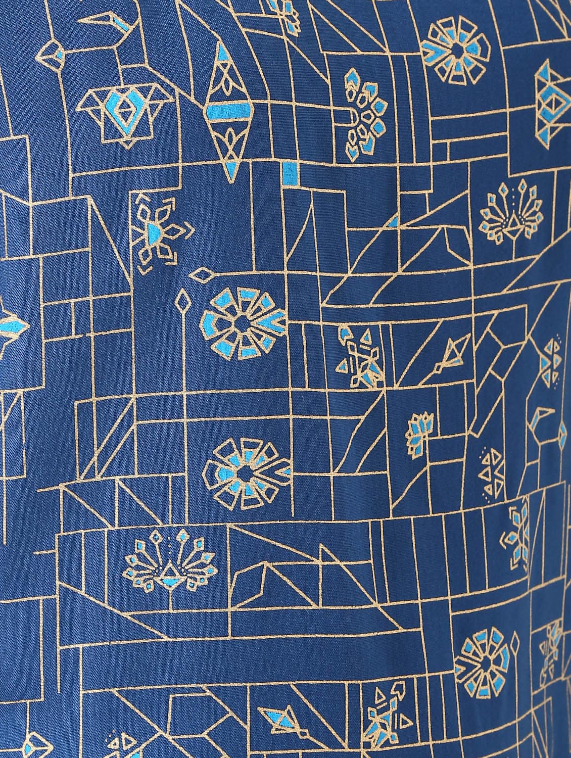 printed straight kurta palazzo set - 17101967 - Zoom Image - 7