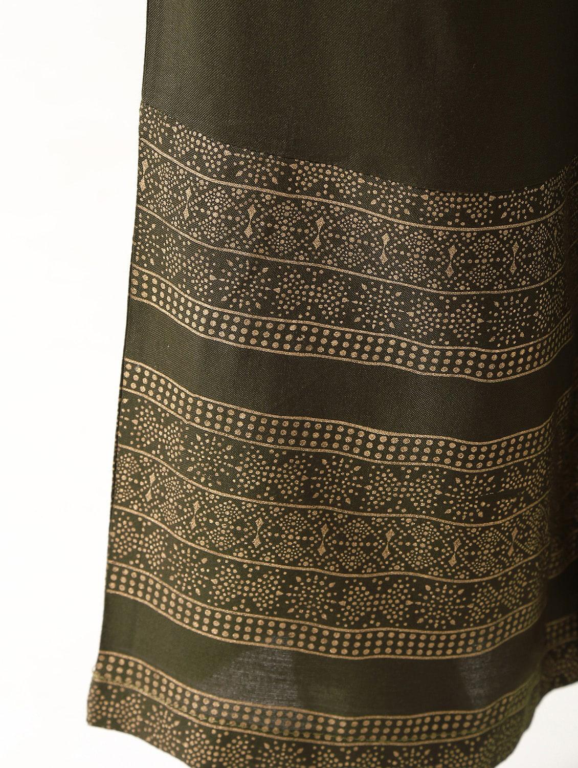 printed straight kurta palazzo set - 17101969 - Zoom Image - 6