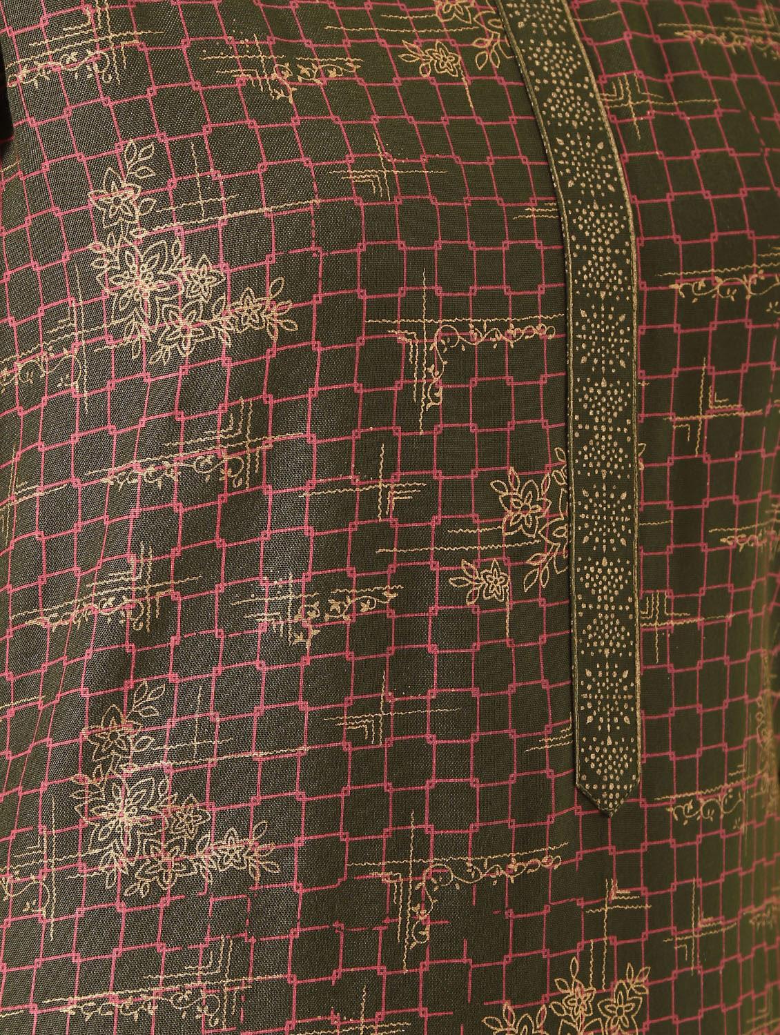 printed straight kurta palazzo set - 17101969 - Zoom Image - 7