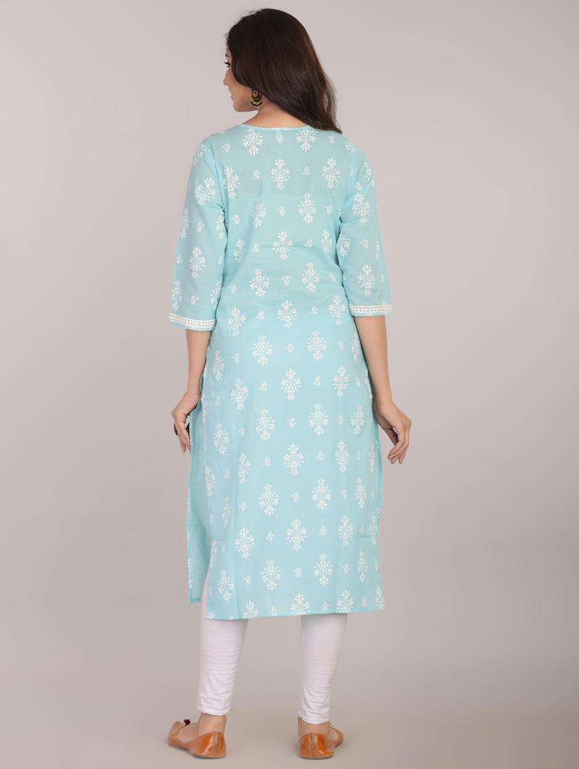 printed straight kurta - 17101978 - Zoom Image - 3