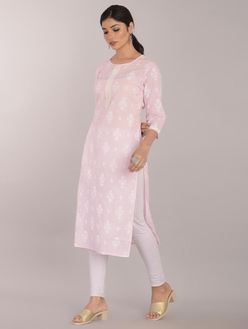 printed straight kurta - 17101980 - Zoom Image - 2