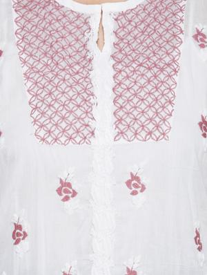 side slit chikankari top - 17102135 - Standard Image - 6