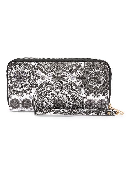 black leatherette wallet - 17102211 - Standard Image - 1
