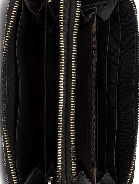 black leatherette wallet - 17102211 - Zoom Image - 3
