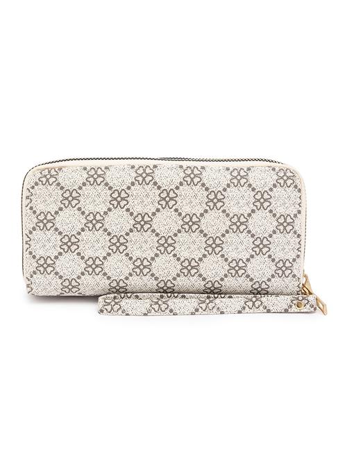 white leatherette wallet - 17102214 - Standard Image - 1