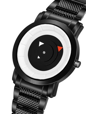 adk~ad-17ablack color analog watch for men - 17102427 - Standard Image - 2