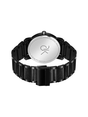 adk~ad-17ablack color analog watch for men - 17102427 - Standard Image - 3