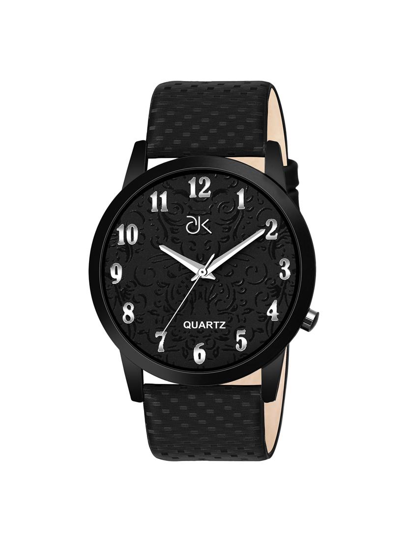 adk~ad-10ablack color analog watch for men - 17102435 - Zoom Image - 1