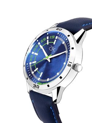 adk~ad-07ablue color analog watch for men - 17102438 - Standard Image - 2