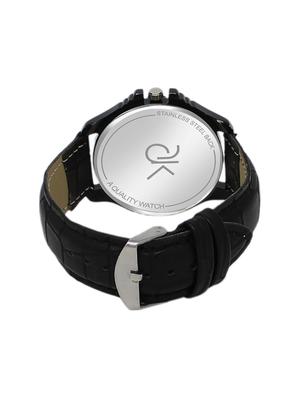 adk~ad-04ablack color analog watch for men - 17102441 - Standard Image - 3