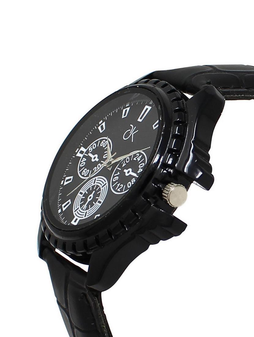 adk~ad-04ablack color analog watch for men - 17102441 - Zoom Image - 2
