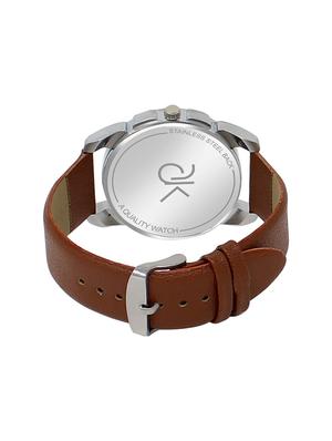 adk~ad-01abrown color analog watch for men - 17102444 - Standard Image - 3