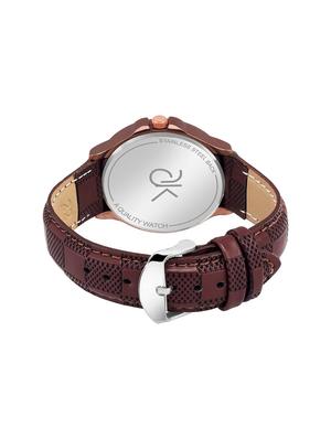 adk~jg-02abrown color analog watch for men - 17102447 - Standard Image - 3