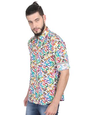 multi colored printed casual shirt - 17102453 - Standard Image - 2