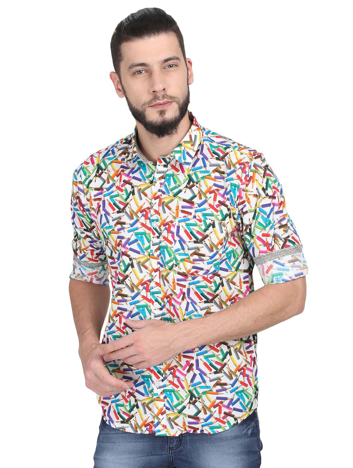 multi colored printed casual shirt - 17102453 - Zoom Image - 1
