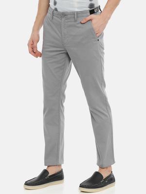 grey solid chinos - 17102563 - Standard Image - 2