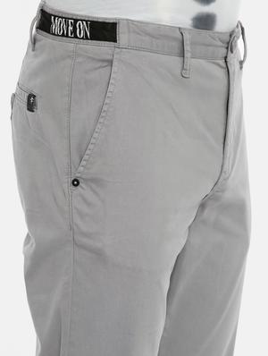 grey solid chinos - 17102563 - Standard Image - 5