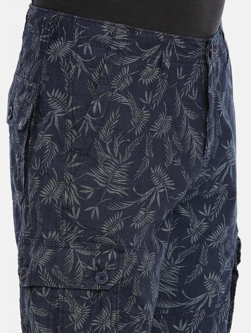 navy blue tropical print bermuda shorts - 17102565 - Zoom Image - 5