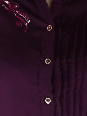 solid straight kurta - 17102772 - Standard Image - 4