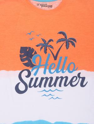 orange cotton t-shirt green cotton t-shirt with free mask - 17102874 - Standard Image - 3