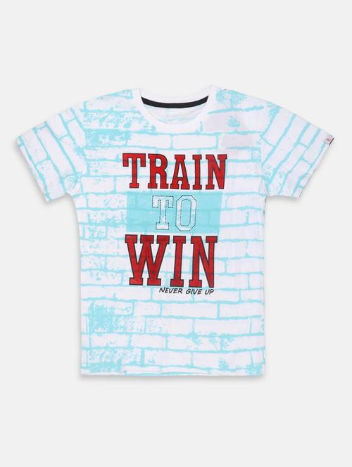 blue cotton t-shirt with free mask - 17102881 - Standard Image - 1
