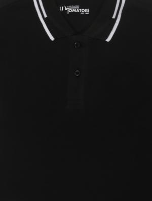 black cotton t-shirt with free mask - 17102894 - Standard Image - 3