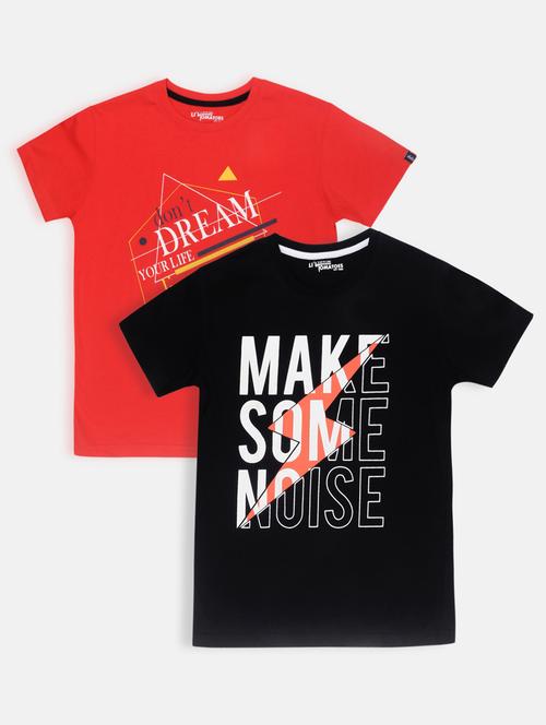 set of 2 cotton t-shirts with free mask - 17102897 - Standard Image - 1
