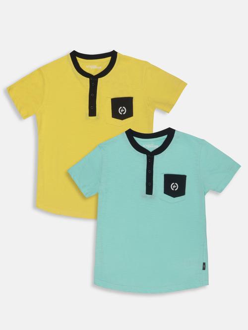 set of 2 cotton t-shirts with free mask - 17102903 - Standard Image - 1