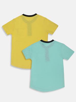 set of 2 cotton t-shirts with free mask - 17102903 - Standard Image - 2