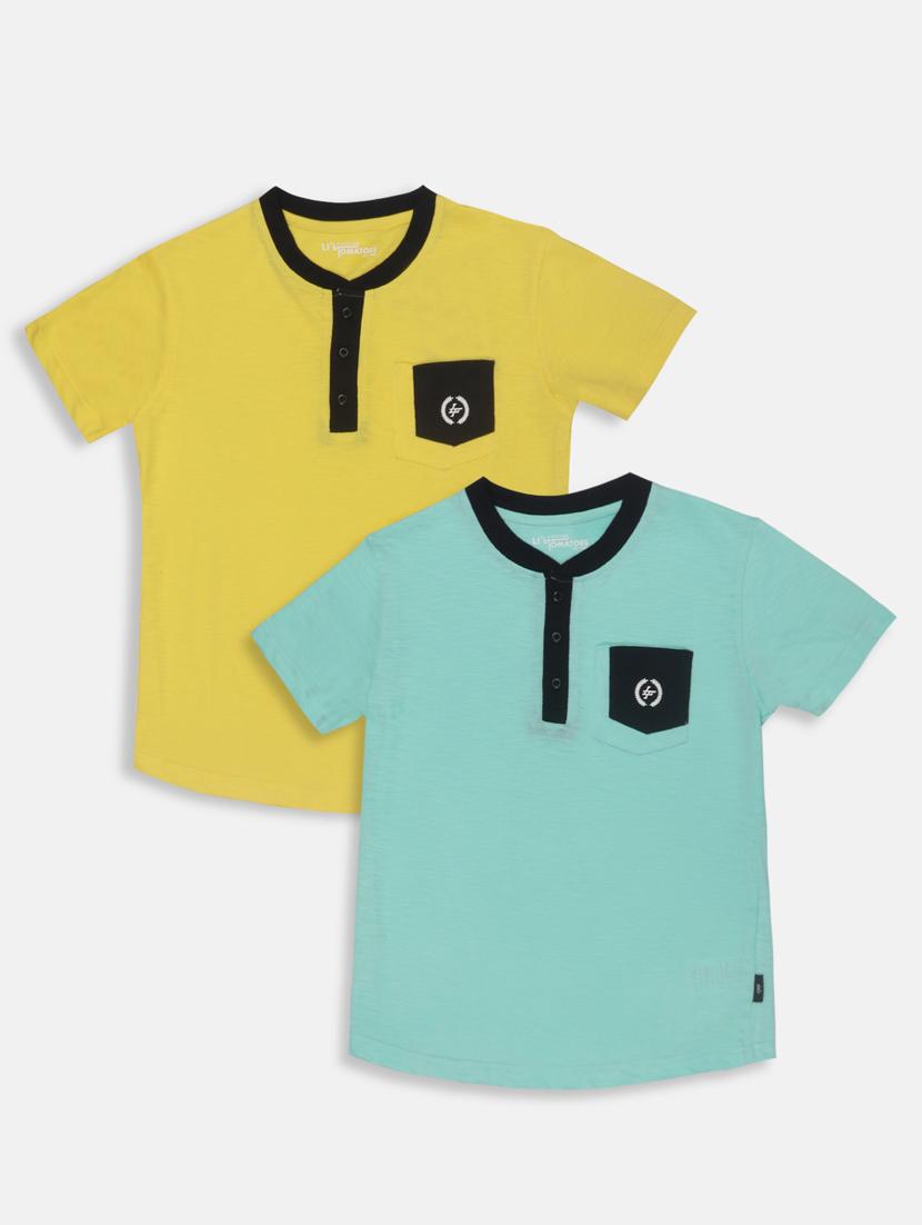 set of 2 cotton t-shirts with free mask - 17102903 - Zoom Image - 1