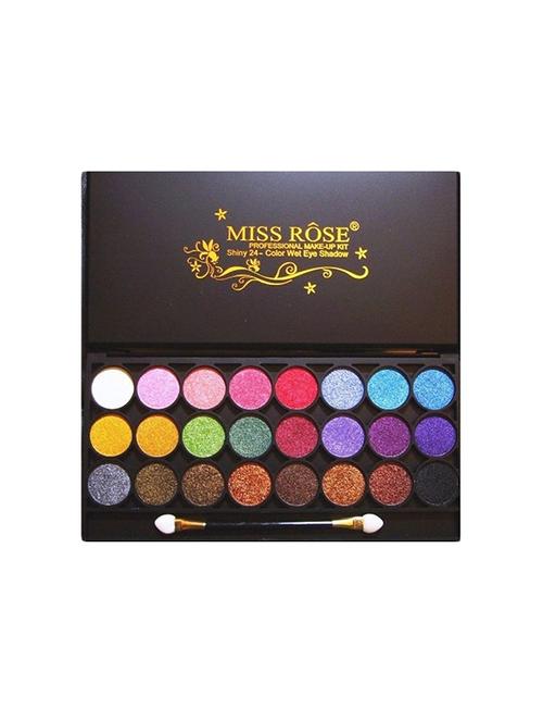miss rose professional 24 colors shimmer eyeshadow palette- 30g - 17103532 - Very Small Image - 1