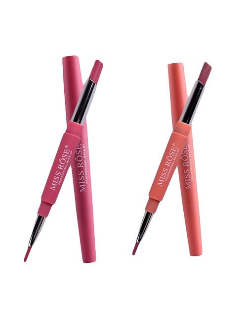 miss rose lipliner plus lipstick shade#3,7 (pack of 2) - 17103567 - Standard Image - 1