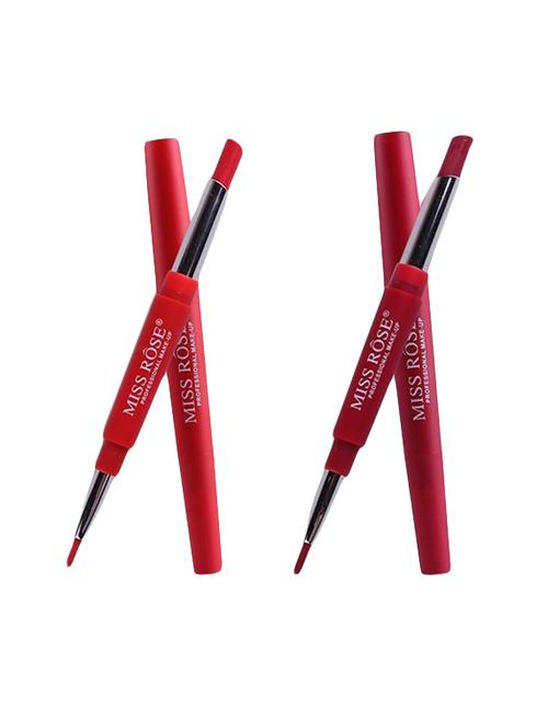 miss rose lipliner plus lipstick shade#4,8 (pack of 2) - 17103570 - Standard Image - 1