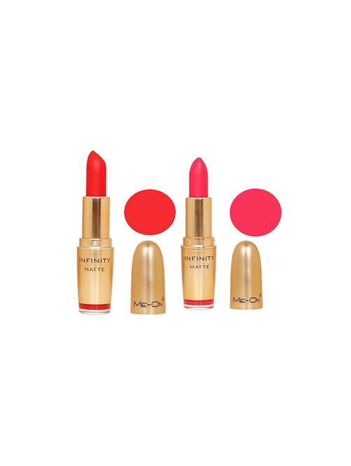 meon infinity matte finish lipsticks shade#5,7 (pack of 2) - 17103591 - Standard Image - 1