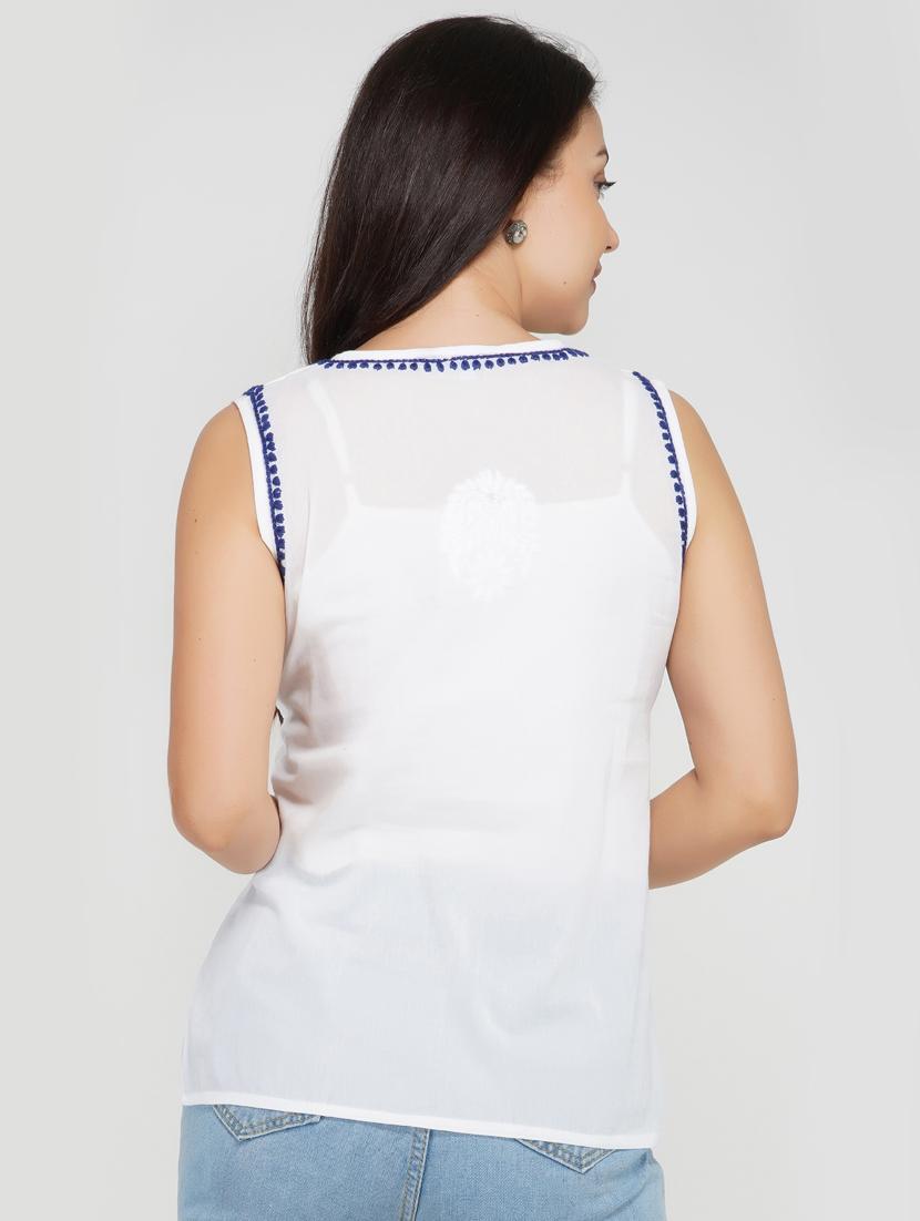 contrast tassel piping top - 17103688 - Zoom Image - 3